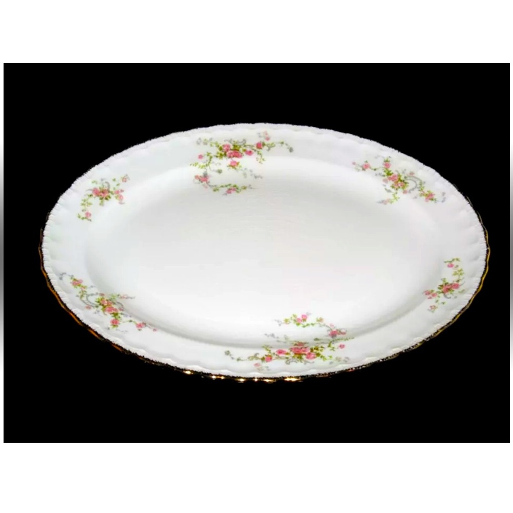 Pope Gosser China, #53 , Large Oval Serving Platter, 11 5/8" x 15 1/4"
